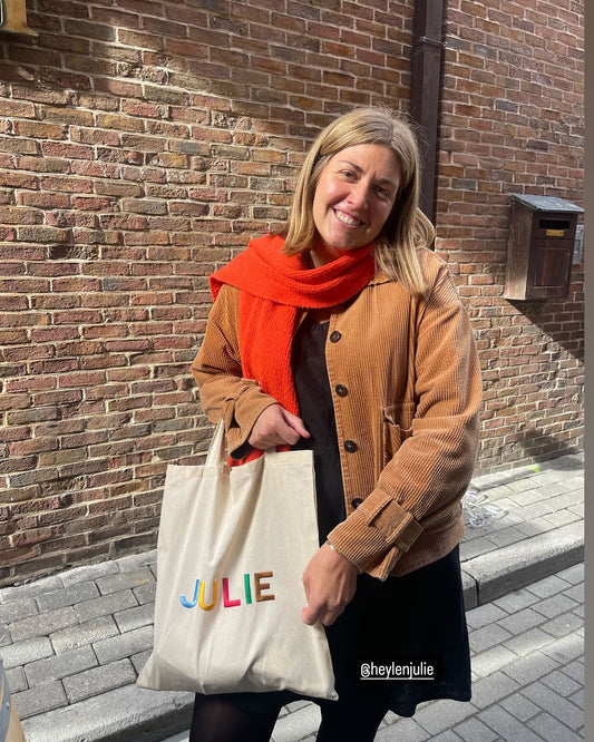 Totebag – Katoen Beige 42x38cm – Personaliseerbaar